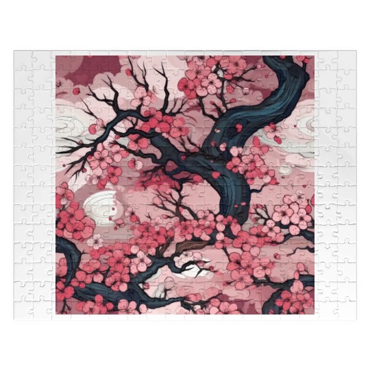 Anime Euphoria: Fantasy Cherry Blossom Dreamscape Jigsaw Puzzles