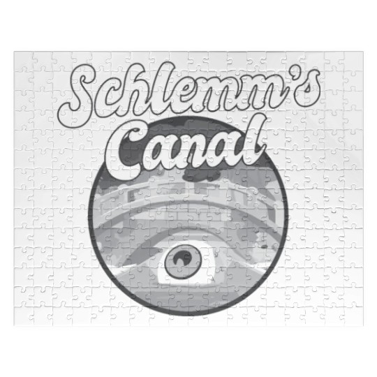Schlemm's Canal Funny Optometrist Pun Eye Jigsaw Puzzles