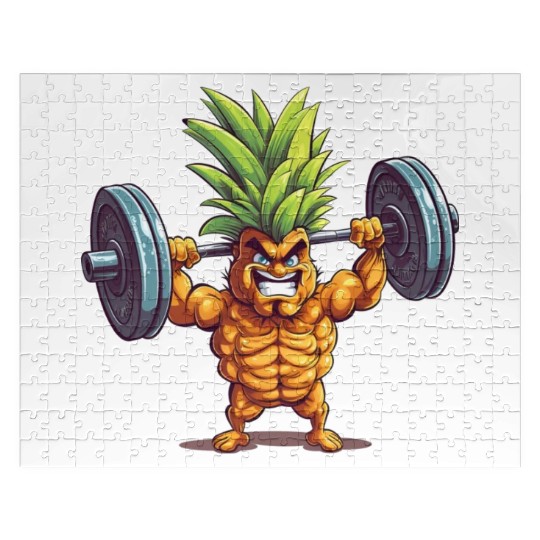 Pineapple with dumbbell Jigsaw Puzzles