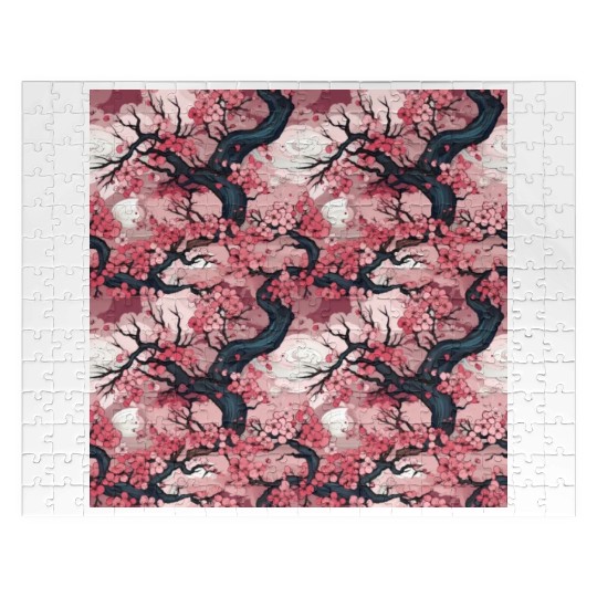 Anime Euphoria: Fantasy Cherry Blossom Dreamscape Jigsaw Puzzles