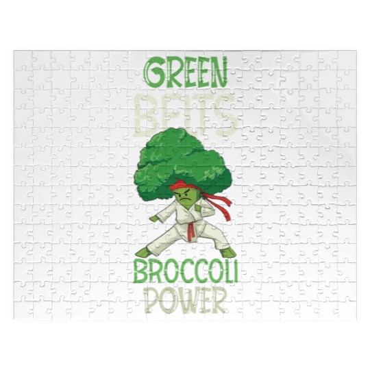 Broccoli Martial Arts Karate MMA Boxing Kicks Jigsaw Puzzles