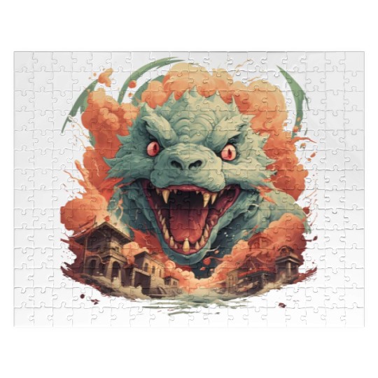 Kaiju: Cityscape Destructor Jigsaw Puzzles