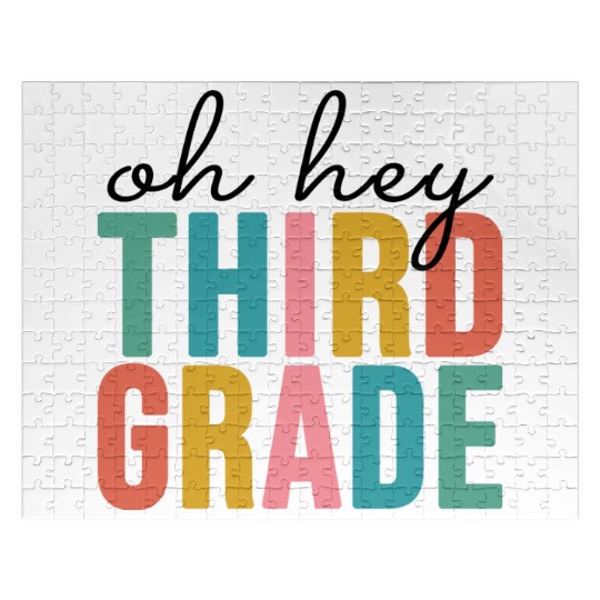 Oh Hey Third Grade Back to School Jigsaw Puzzles