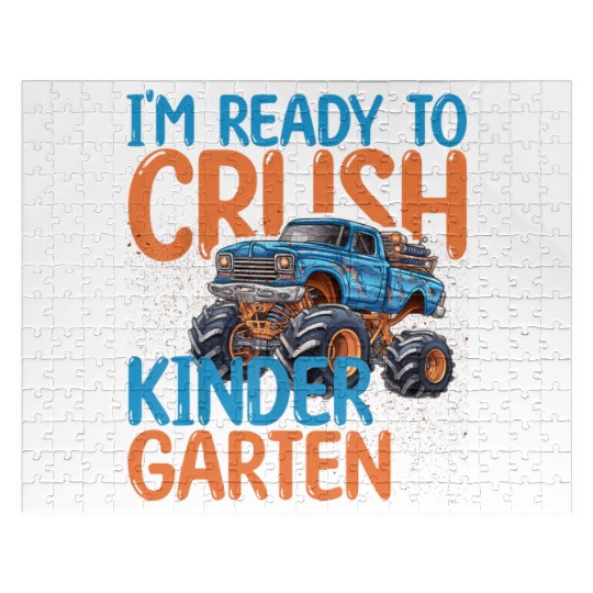 Back to School Boys First Day of Kindergarten Jigsaw Puzzles