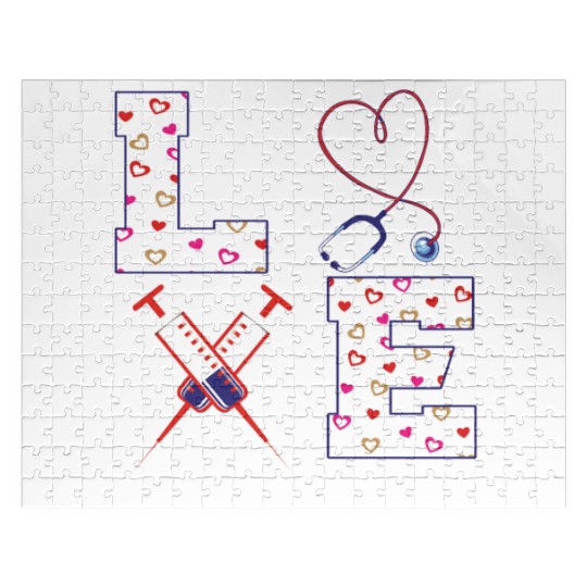 Love Faith Community Nurse Outfit Jigsaw Puzzles