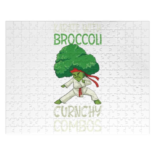 Broccoli Martial Arts Karate MMA Boxing Kicks Jigsaw Puzzles