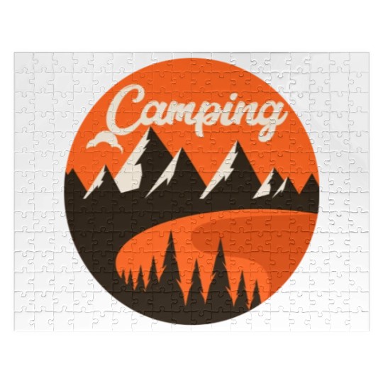 Happy Camper Camping Jigsaw Puzzles