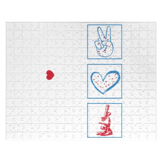 Science Jigsaw Puzzles, Peace Love Laboratory Jigsaw Puzzles,