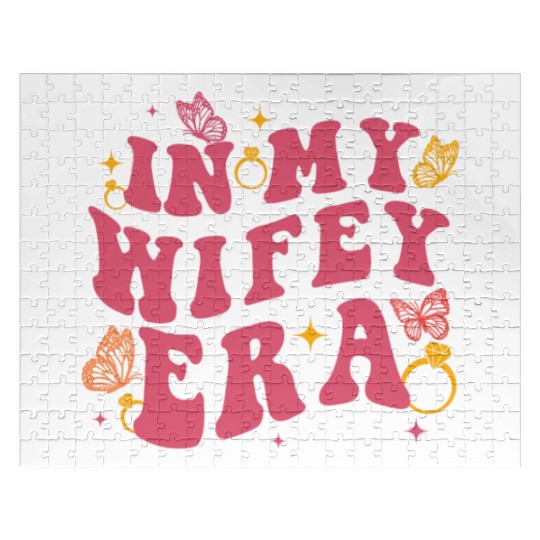 In my Wifey-era in my engagement era Bride-to-be Jigsaw Puzzles