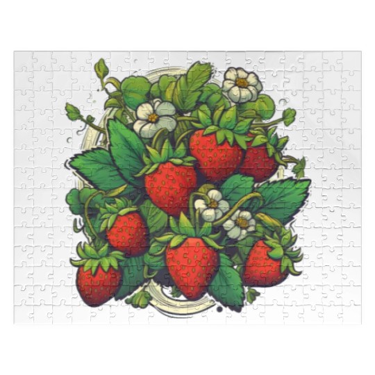 Strawberries Fruit Berry Festival Fruitarian Farm Jigsaw Puzzles