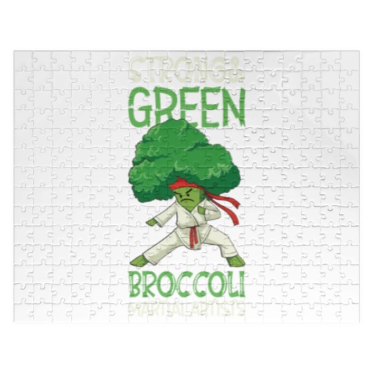 Broccoli Martial Arts Karate MMA Boxing Kicks Jigsaw Puzzles