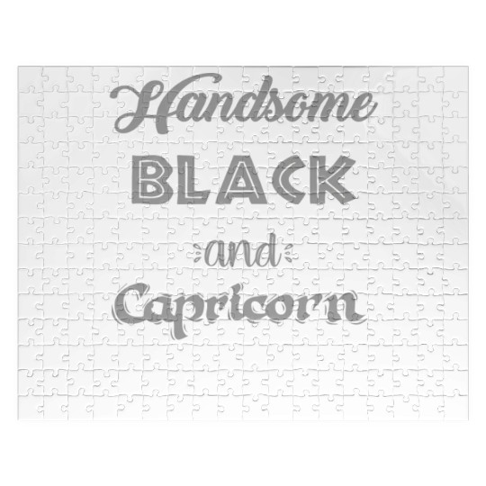 Handsome Black Capricorn Jigsaw Puzzles
