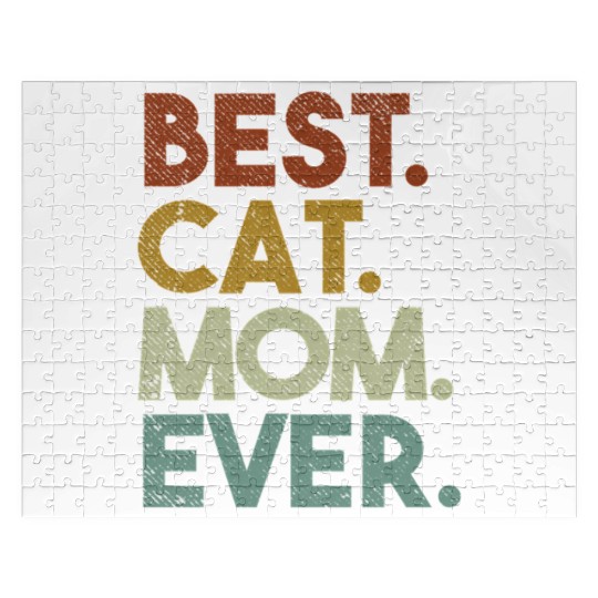 Best Cat Mom Ever Crazy Cat Lady Jigsaw Puzzles