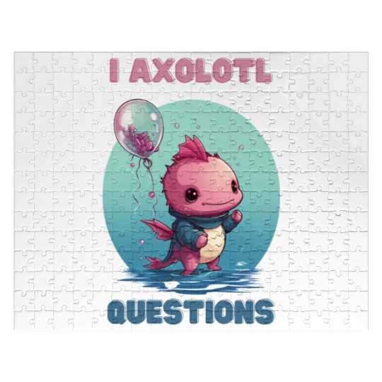 I Axolotl Questions Cute Axolotl Kawaii Jigsaw Puzzles