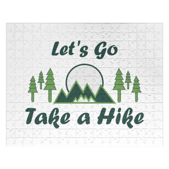 Take a Hike, Hiking Lover, Adventure, Nature. Jigsaw Puzzles