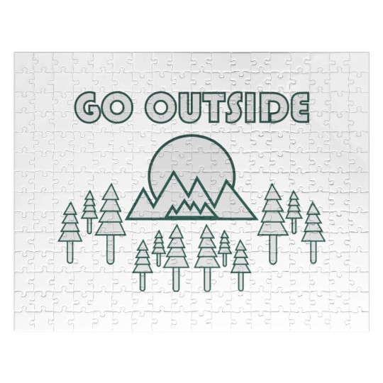 Take a Hike, Hiking Lover, Adventure, Nature. Jigsaw Puzzles