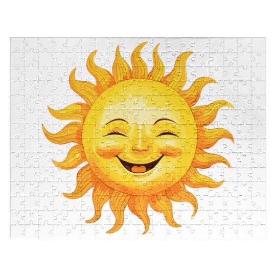 Sun Smiling - Joyful Sunshine Jigsaw Puzzles