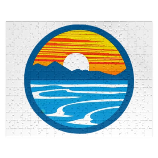 Sunset Graphic Jigsaw Puzzles design