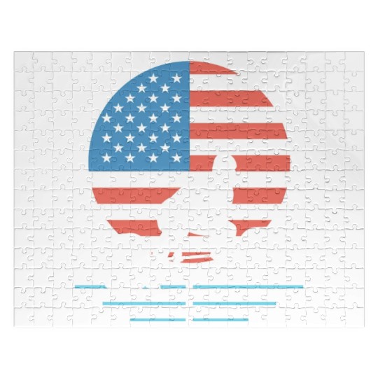 Usa Flag Deadlift Powerlifting Jigsaw Puzzles