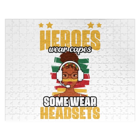 Not All Heroes Wear Capes Awesome Melanated Jigsaw Puzzles