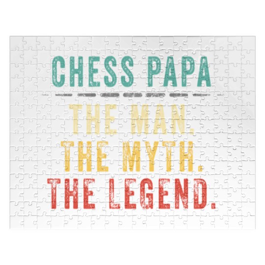 Chess Papa Fathers Day Chess Myth Legend Jigsaw Puzzles