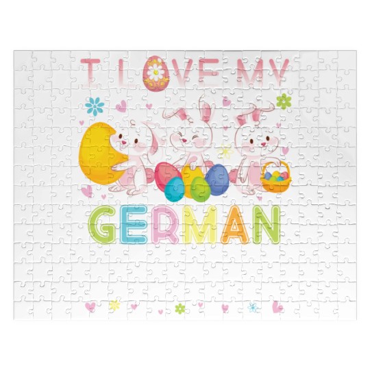 Color Flower Easter Eggs Happy Me I Love My German Jigsaw Puzzles