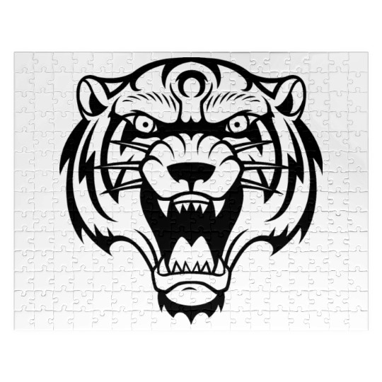 Cute tiger design Jigsaw Puzzles