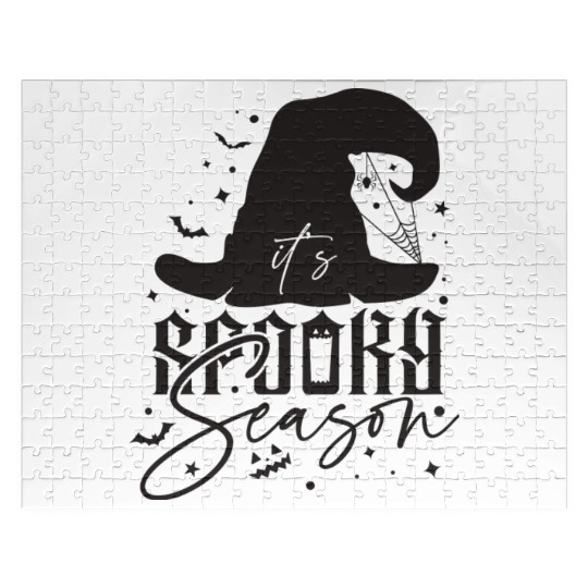 It s Spooky Season Black Jigsaw Puzzles