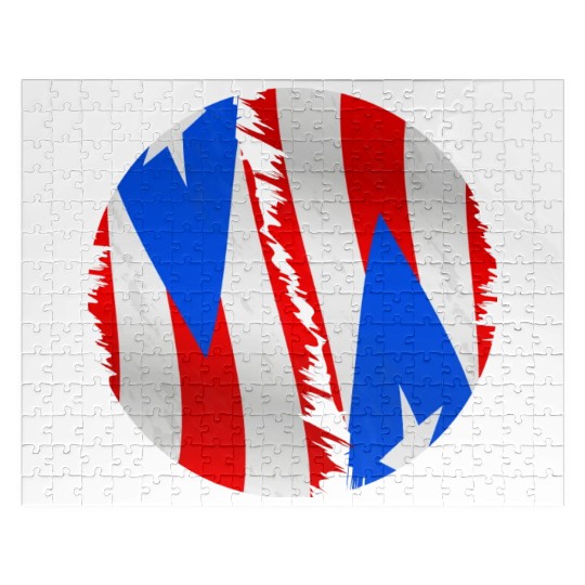 Puerto Rico Flag For A Puerto Rican Boricua Lover Jigsaw Puzzles