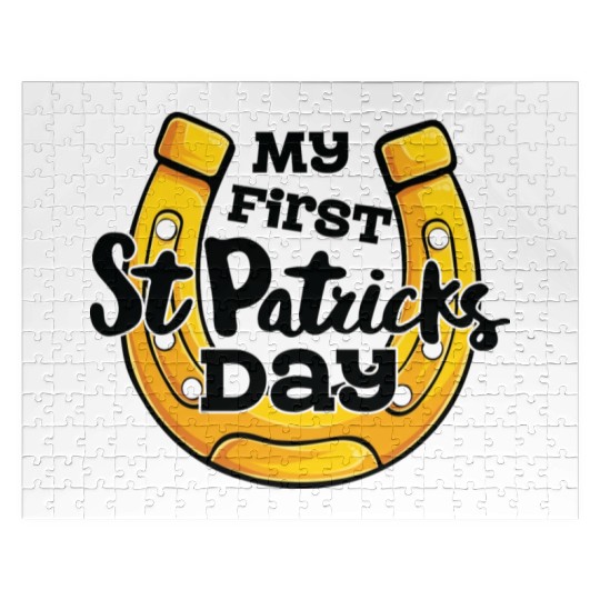 My First Saint Patricks Day Horseshoe Jigsaw Puzzles