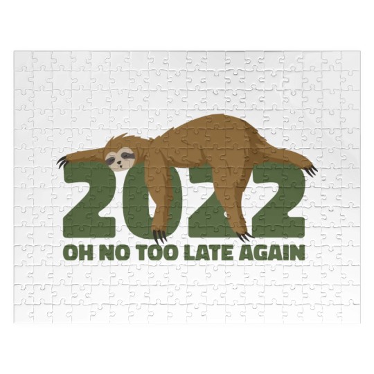 Sleeping Sloth Newyear Jigsaw Puzzles