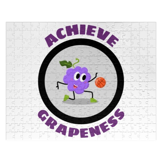 Achieve Grapeness Grape Pun Jigsaw Puzzles