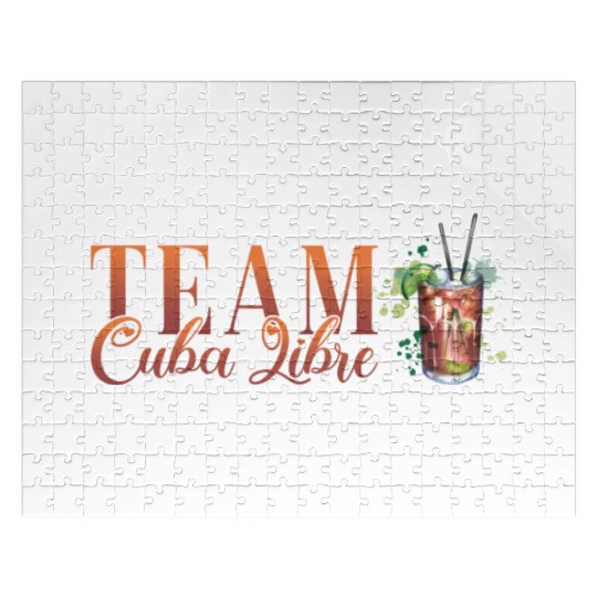 Team Cuba Libre Cocktail Bartender Jigsaw Puzzles