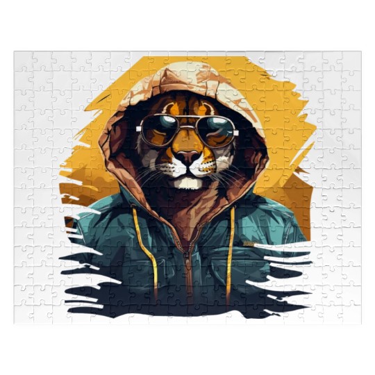 Mountain Lion Street Style | Mountain Lion Lovers Jigsaw Puzzles