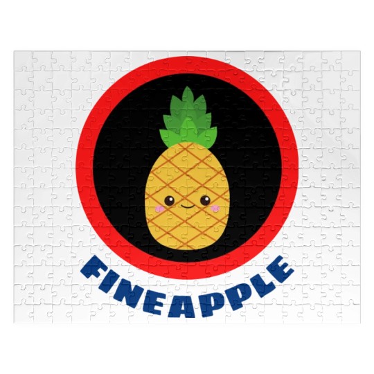 Fineapple Pineapple Pun Jigsaw Puzzles