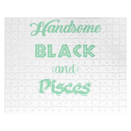 Handsome Black Pisces Jigsaw Puzzles