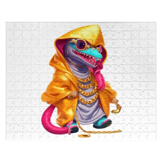 hip hop chameleon Jigsaw Puzzles