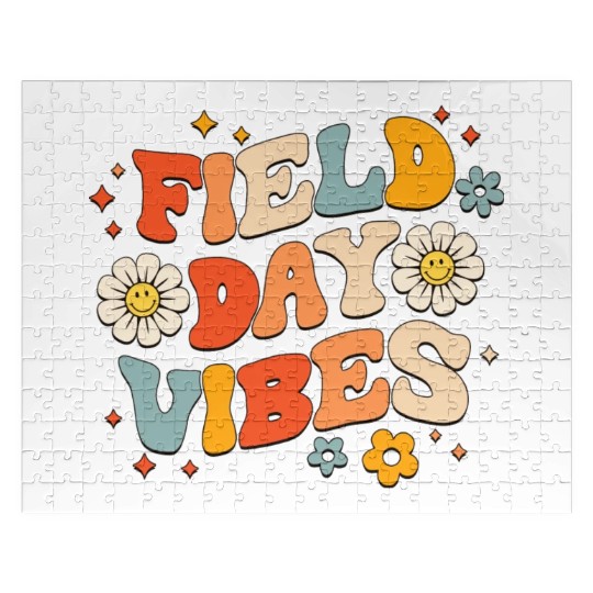 Field Day 2023 Funny Field Day Vibes Teacher Boy Jigsaw Puzzles