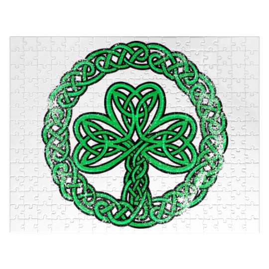 Irish Celtic Knot Shamrock Clover Jigsaw Puzzles