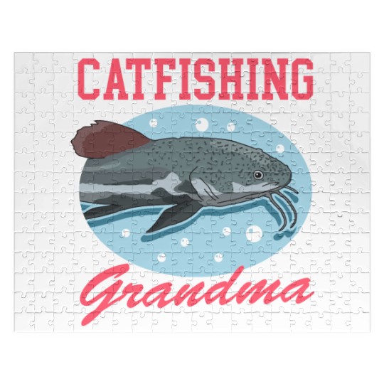 Catfishing Grandma Fish Catfish Fishing Jigsaw Puzzles