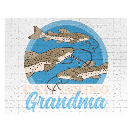 Catfishing Grandma Fish Catfish Fishing Jigsaw Puzzles