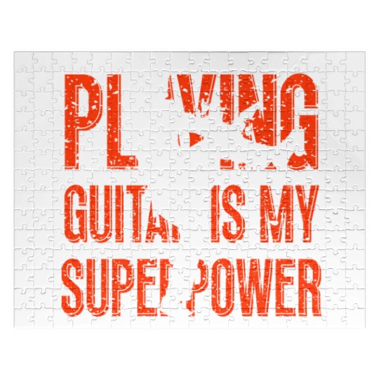 Playing Guitar Is My Superpower Musician Jigsaw Puzzles