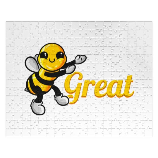The Cute Bee Says Be Great The Bee Jigsaw Puzzles