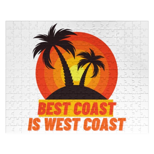 Best Coast Is West Coast Jigsaw Puzzles