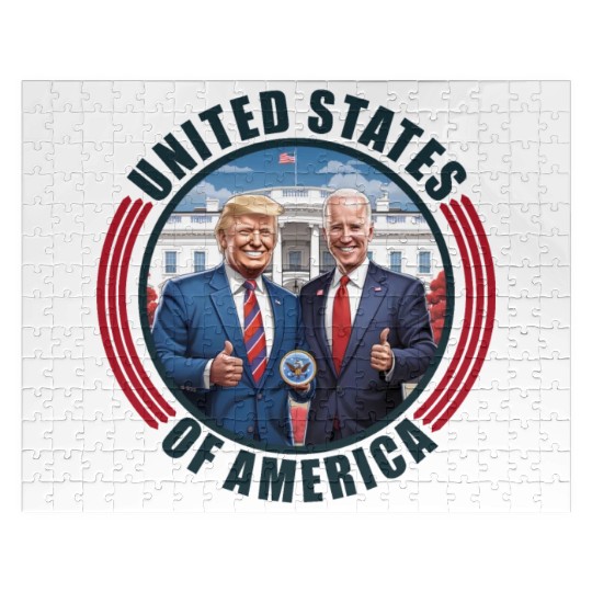 President USA Donald Trump Joe Biden Jigsaw Puzzles