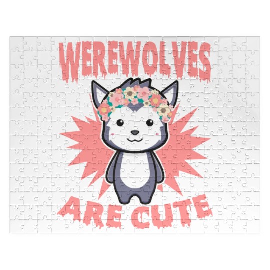 Cute Halloween Werewolf For Trick Or Treat Jigsaw Puzzles