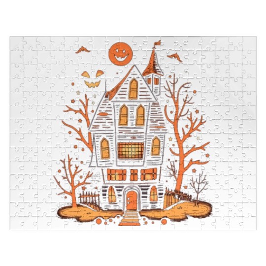 Haunted House Halloween Jigsaw Puzzles, Spooky Mansion