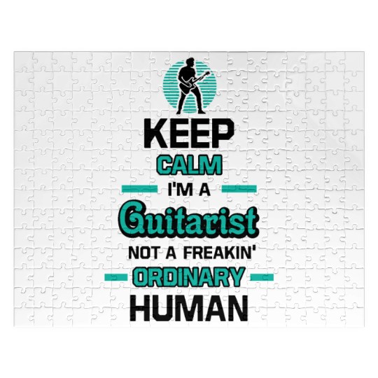 Keep Calm Im A Guitarist Jigsaw Puzzles