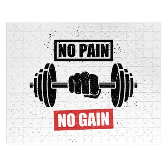 Power Up Your Workout With Our No Pain No Gain Gym Jigsaw Puzzles
