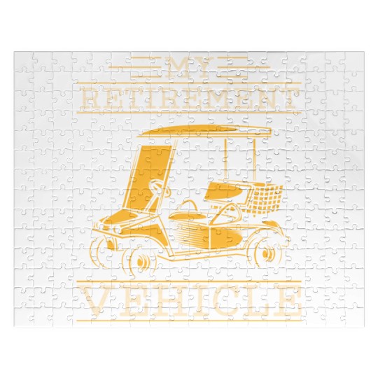 My Retirement Vehicle Funny Golfing Jigsaw Puzzles